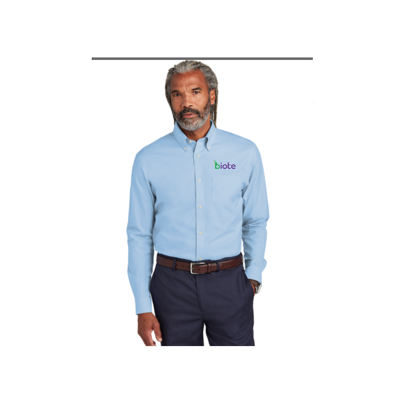 Biote (Men) Dress Shirt Light Blue 