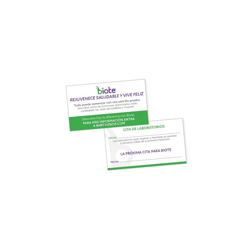 BHRT Business Cards - Spanish (Box of 25)